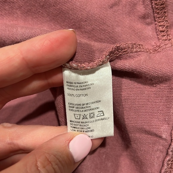 bloom + POP | Oversized Cropped Pocket Tee size small - Picture 7 of 10